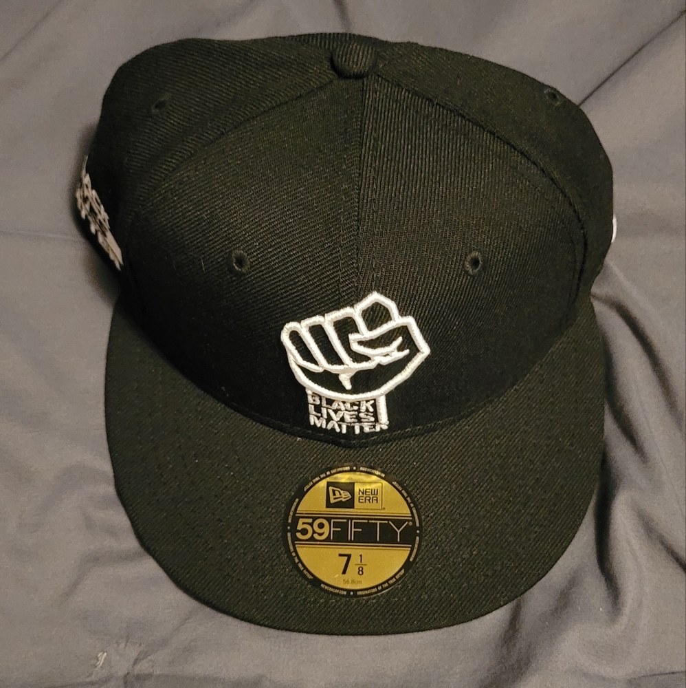 Rare Exclusive Black Lives Matter Pink UV New Era 59Fifty - Size 7 1/8